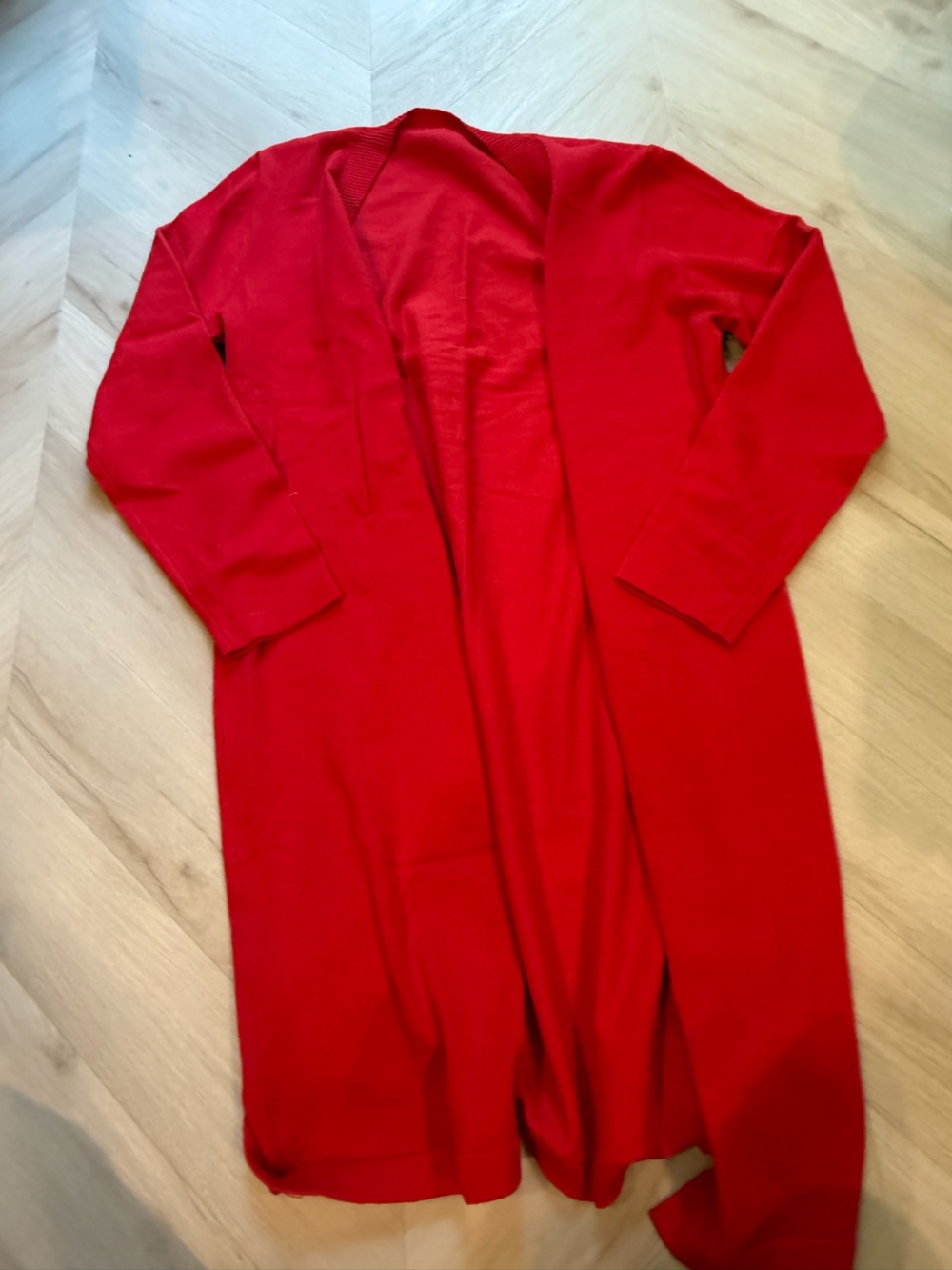 Red Women's cardigan - Classic Solid Stretch